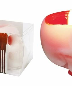 Gothic Gifts Bleeding Skull Candle Homeware