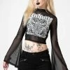 Killstar Unholy Witch Mesh Crop Top