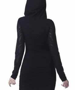 Ladies Killstar Untamed Hooded Dress