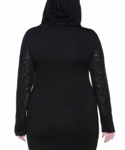 Ladies Killstar Untamed Hooded Dress