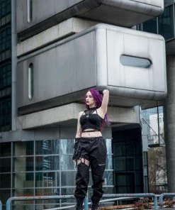 Dark In Love Hollow Thigh Trousers Ladies