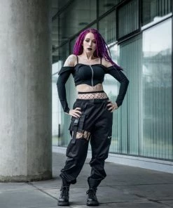 Dark In Love Hollow Thigh Trousers Ladies