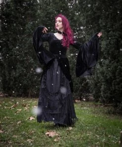 Ladies Dark In Love Violet Black Velvet Top 24 Ladies Dark In Love Violet Black Velvet Top