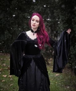 Ladies Dark In Love Violet Black Velvet Top 16 Ladies Dark In Love Violet Black Velvet Top