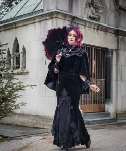 Dark In Love Cordelia Velvet Skirt Ladies