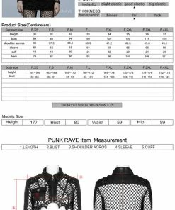 Punk Rave Avril Mesh Jacket Black Ladies