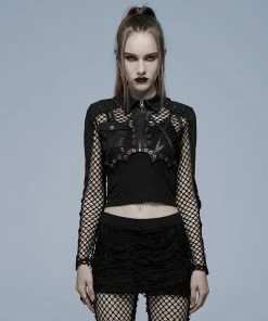 Punk Rave Avril Mesh Jacket Black Ladies