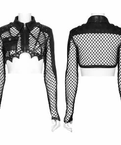 Punk Rave Avril Mesh Jacket Black Ladies