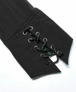 Punk Rave Ascelin Shirt Black / Green 19 Punk Rave Ascelin Shirt Black / Green