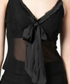 Killstar Yuna Ribbon Mesh Top