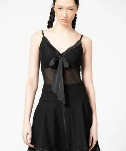 Killstar Yuna Ribbon Mesh Top