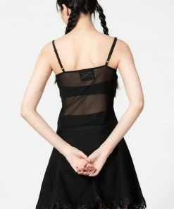 Killstar Yuna Ribbon Mesh Top