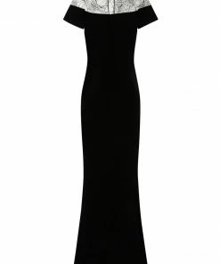 Collectif Arca Dark Queen Maxi Dress Ladies