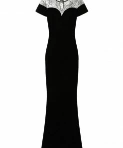 Collectif Arca Dark Queen Maxi Dress Ladies