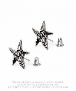 Alchemy Gothic Baphomet Studs Accessories
