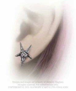 Alchemy Gothic Baphomet Studs Accessories