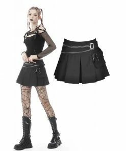 Dark In Love Joelle Pleated Mini Skirt Ladies