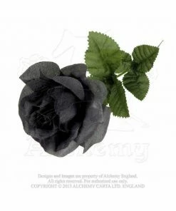 Kate's Clothing Ladies Alchemy Gothic Imitation Black Rose