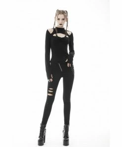 Dark In Love Alice Cold Shoulder Top Ladies