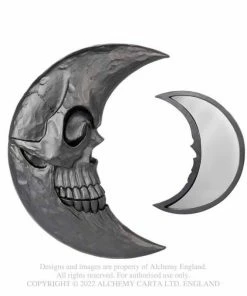 Alchemy Gothic Black Moon Hand Mirror