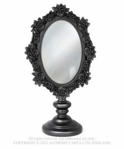 Homeware Alchemy Gothic Black Rose Dressing Table Mirror