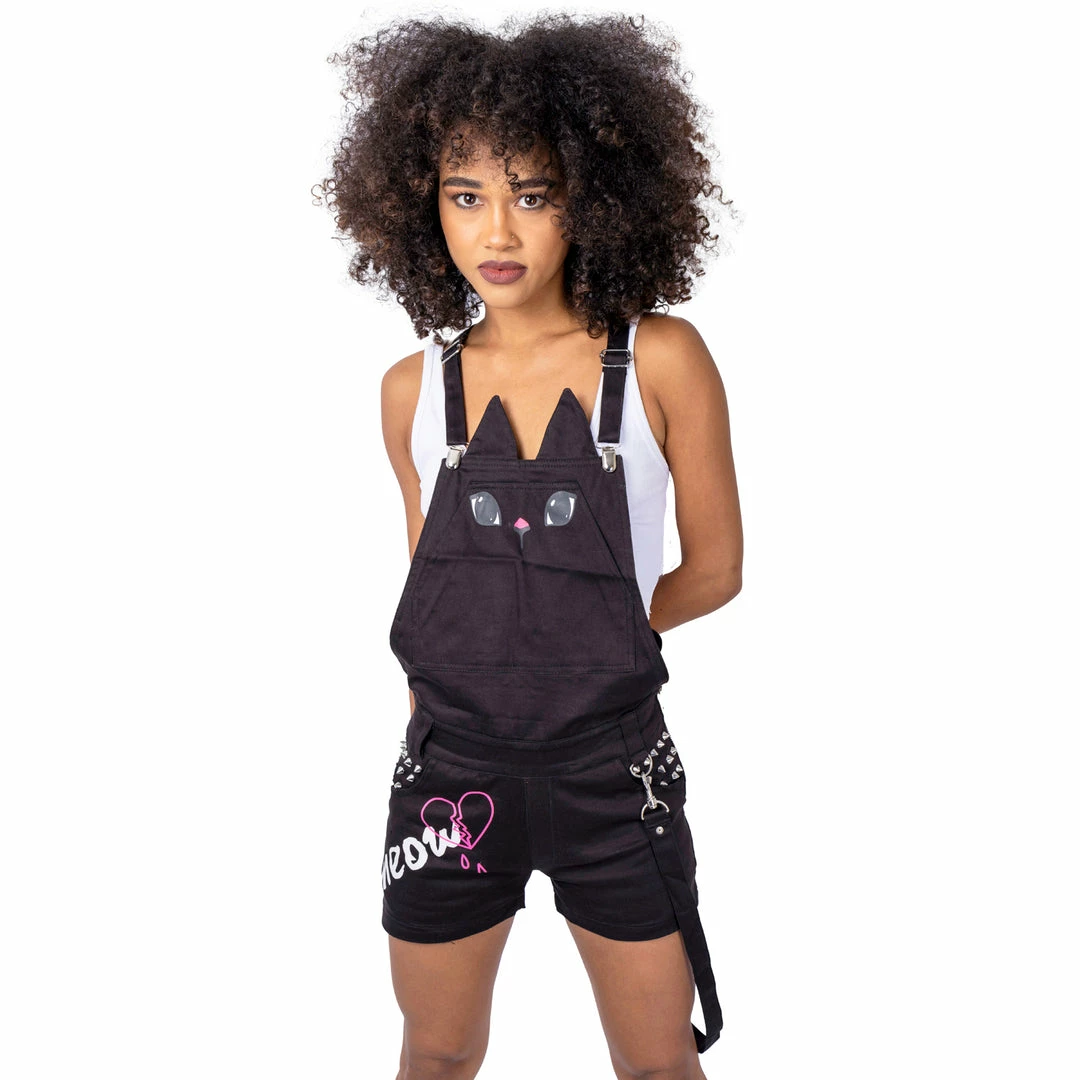 Cupcake Cult Broken Kitty Dungarees Ladies 5 Cupcake Cult Broken Kitty Dungarees Ladies