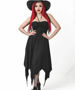 Necessary Evil Camazotz Bats Wing Effect Maxi Dress Ladies