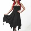 Necessary Evil Camazotz Bats Wing Effect Maxi Dress Ladies