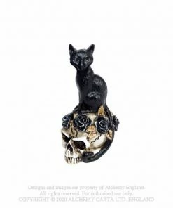 Alchemy Gothic Cat Skull: Miniature Ornaments Homeware