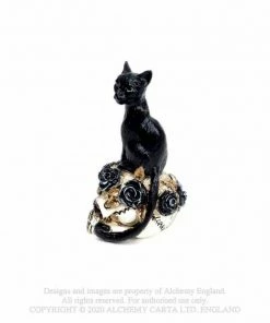 Alchemy Gothic Cat Skull: Miniature Ornaments Homeware