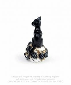 Alchemy Gothic Cat Skull: Miniature Ornaments Homeware