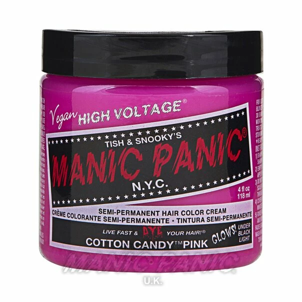 Manic Panic Classic Cream Hair Colour - Cotton Candy Pink 9 Manic Panic Classic Cream Hair Colour - Cotton Candy Pink