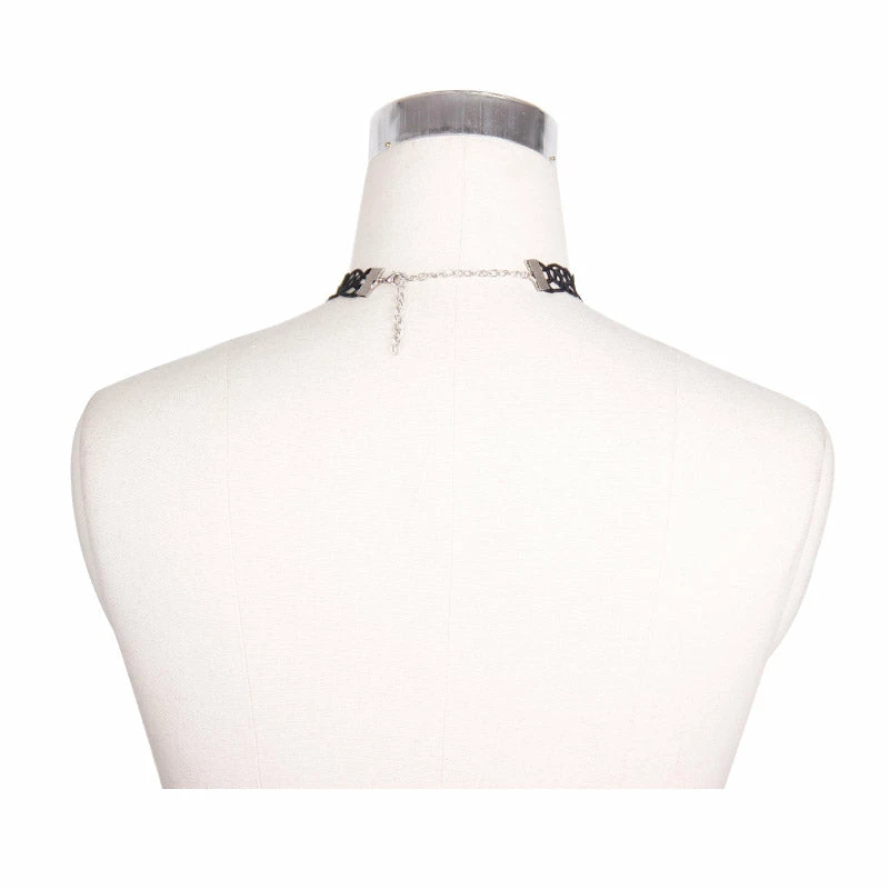 Accessories Devil Fashion Onyx Rose Necklace 7 Accessories Devil Fashion Onyx Rose Necklace