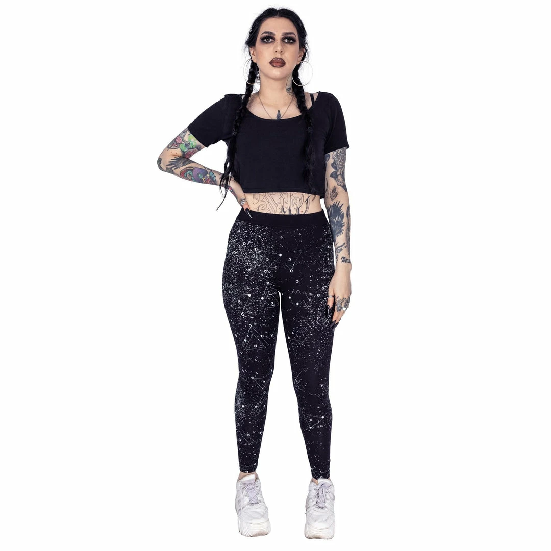 Chemical Black Chemical Moon Phase Leggings Ladies 7 Chemical Black Chemical Moon Phase Leggings Ladies