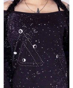 Chemical Black Chemical Moon Phase Top Ladies