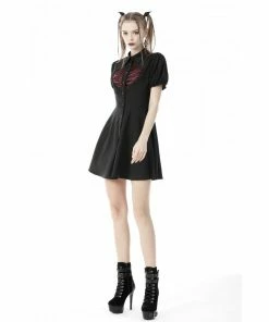 Ladies Dark In Love Lovers Heart Dress