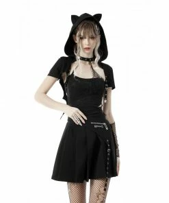 Ladies Dark In Love Catitude Cape