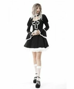 Ladies Dark In Love Crucifix Dress 26 Ladies Dark In Love Crucifix Dress