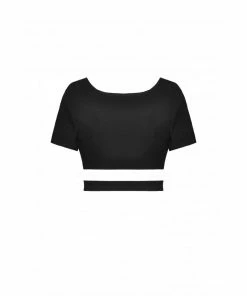 Dark In Love Checkered Heart Crop Top Ladies