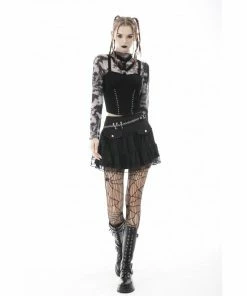 Ladies Dark In Love Nancy Mesh Top