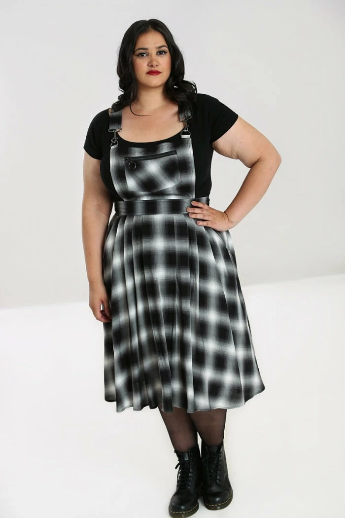 Ladies Hell Bunny Avril Pinafore Dress 6 Ladies Hell Bunny Avril Pinafore Dress
