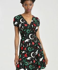 Hell Bunny Good Fortune Mini Dress Ladies