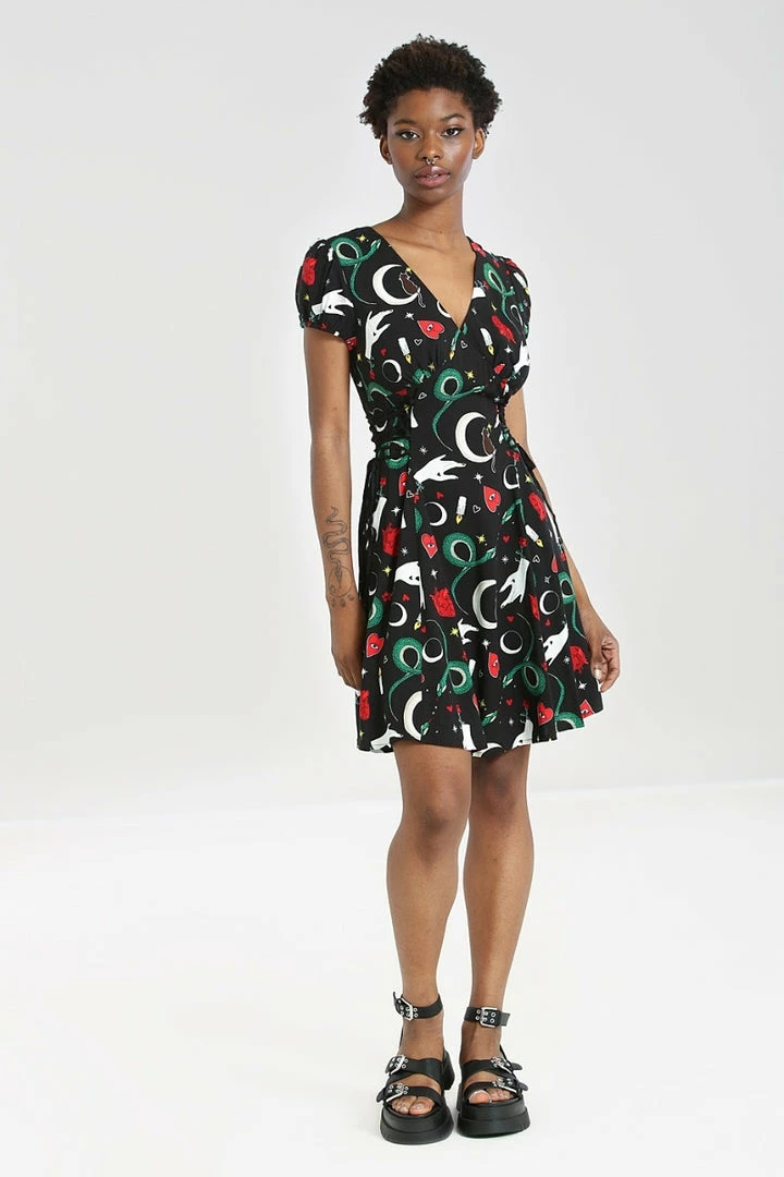 Hell Bunny Good Fortune Mini Dress Ladies 5 Hell Bunny Good Fortune Mini Dress Ladies