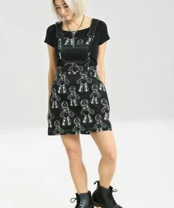 Hell Bunny Voodoo Pinafore Dress Ladies 13 Hell Bunny Voodoo Pinafore Dress Ladies