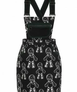 Hell Bunny Voodoo Pinafore Dress Ladies 15 Hell Bunny Voodoo Pinafore Dress Ladies