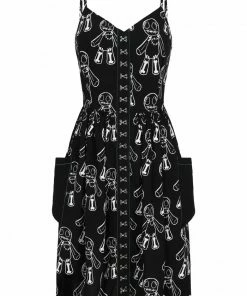 Hell Bunny Voodoo Mid Dress Ladies 20 Hell Bunny Voodoo Mid Dress Ladies