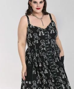 Hell Bunny Voodoo Mid Dress Ladies 27 Hell Bunny Voodoo Mid Dress Ladies