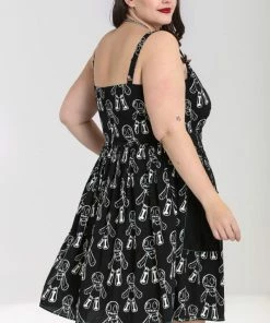 Hell Bunny Voodoo Mid Dress Ladies 25 Hell Bunny Voodoo Mid Dress Ladies