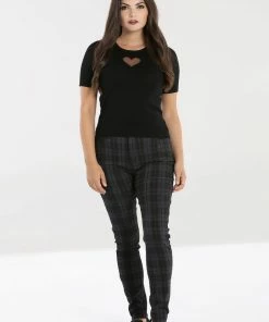 Hell Bunny Storm Skinny Trousers