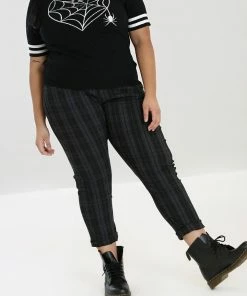 Hell Bunny Storm Skinny Trousers
